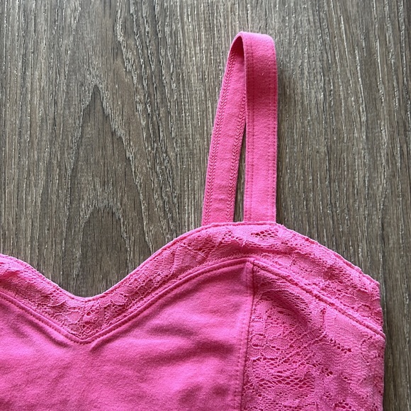 Abercrombie & Fitch Bright Pink Bralette Top Size Small - Picture 5 of 7